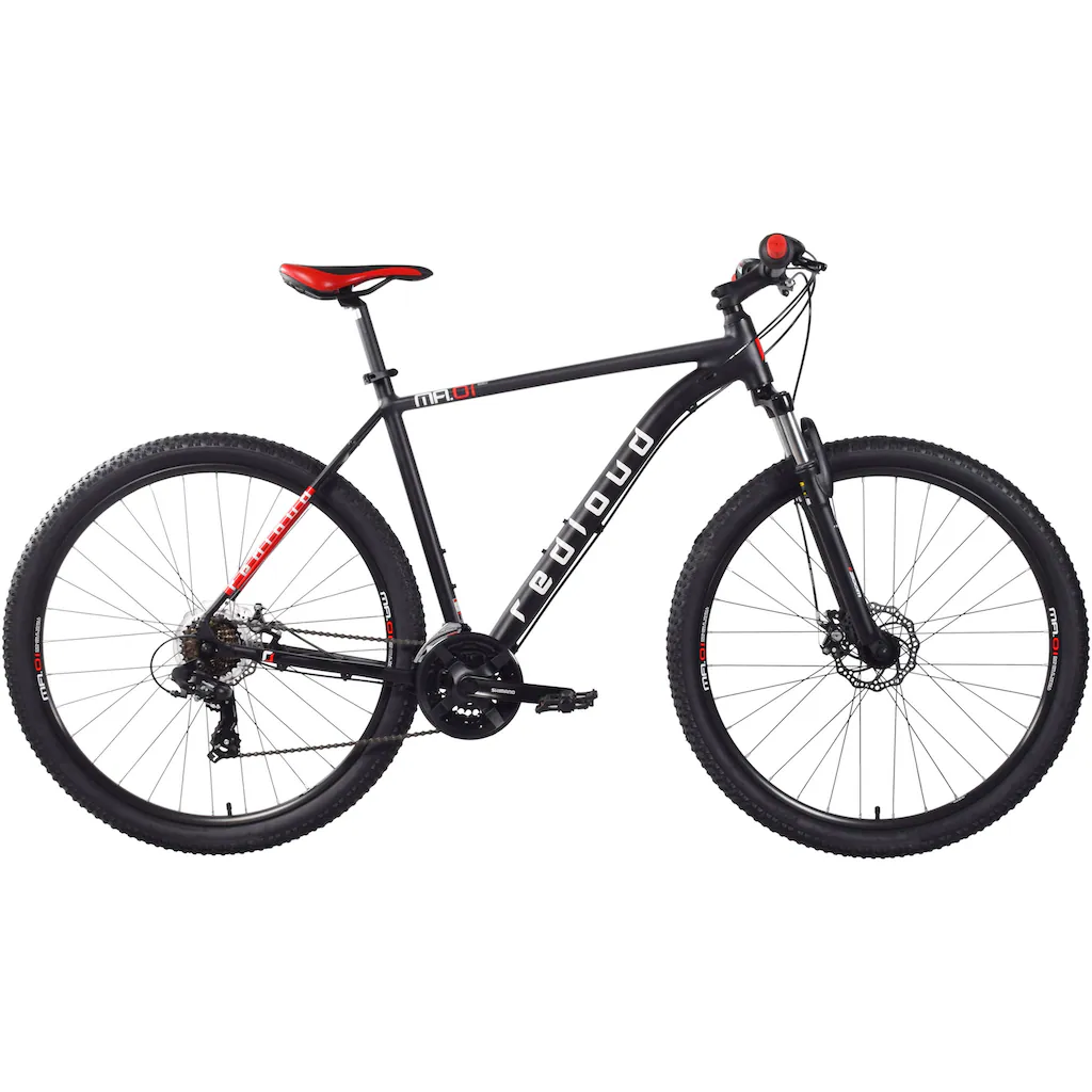 REDLOUD Mountainbike »MA.01« 21 Gang Shimano Shimano Tourney Schaltwerk Kettenschaltung auf Rechnung online kaufen Kauf eins, bekomm eins gratis