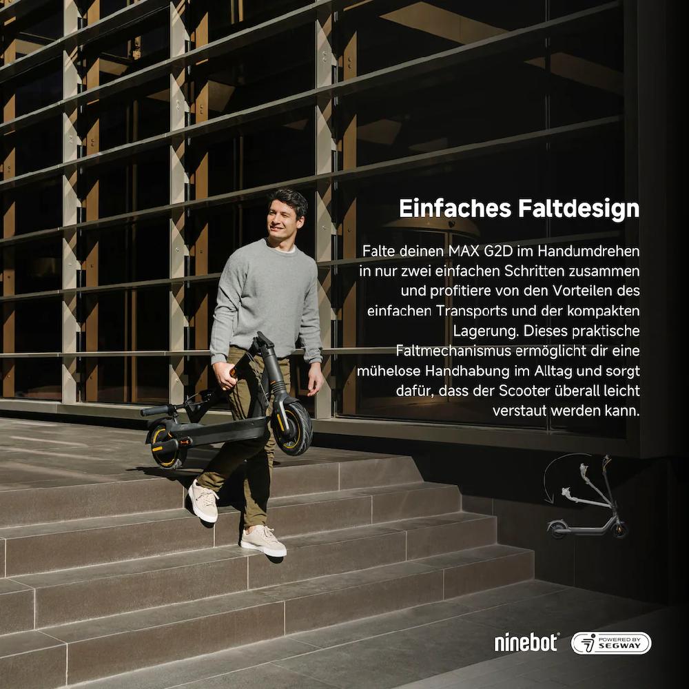 ninebot by Segway E-Scooter »KickScooter MAX G2 D« Electric Scooter mit Straßenzulassung bis zu 70 km Reichweite Bis zu 55% Rabatt
