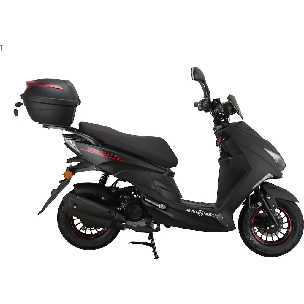 Alpha Motors Motorroller »Speedstar FI« 50 cm³ 25 km/h Euro 5 2 72 PS (mit Topcase) mit Lenkerschloss auf Rechnung online bestellen 2025