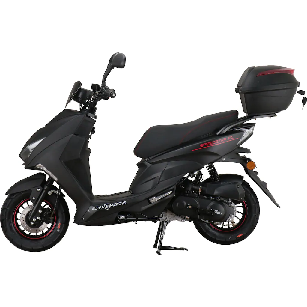 Alpha Motors Motorroller »Speedstar FI« 50 cm³ 25 km/h Euro 5 2 72 PS (mit Topcase) mit Lenkerschloss auf Rechnung online bestellen 2025