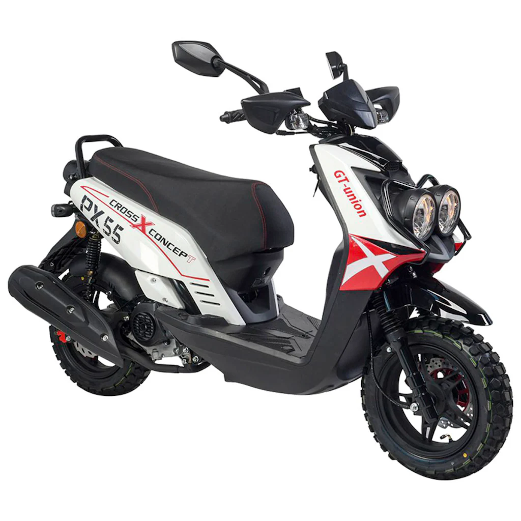 GT UNION Motorroller »PX55 Cross Conzept 45« 49 6 cm³ 45 km/h Euro 5 3 PS Luftgekühlter Motor auf Rechnung bestellen im Angebot