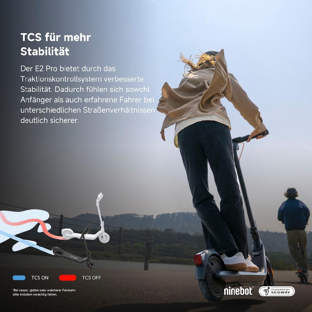 ninebot by Segway E-Scooter »KickScooter E2 PRO D« Electric Scooter mit Straßenzulassung bis zu 35 km Reichweite Fabrikverkauf