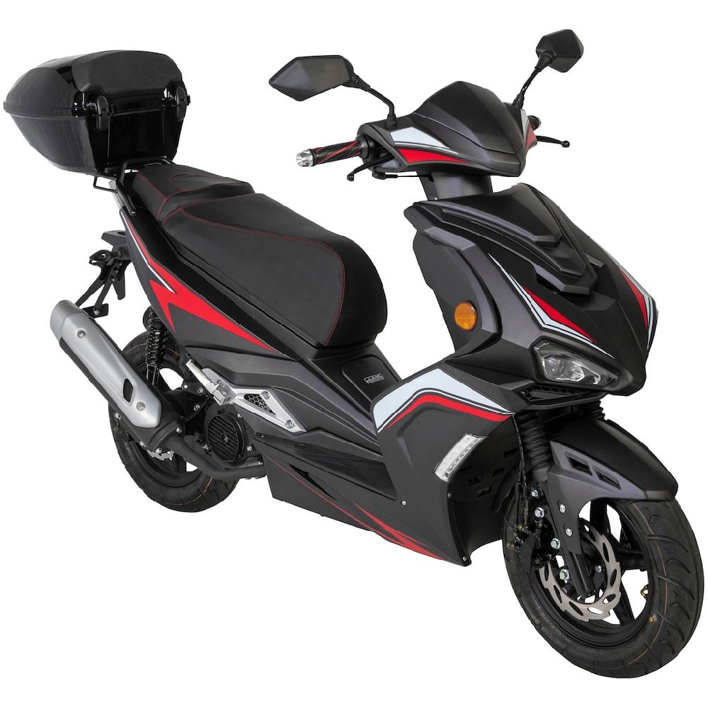 GT UNION Motorroller »Striker 125« 124 6 cm³ 85 km/h Euro 5 8 84 PS (Set mit Topcase) Luftgekühlter Motor auf Raten Sonderangebot