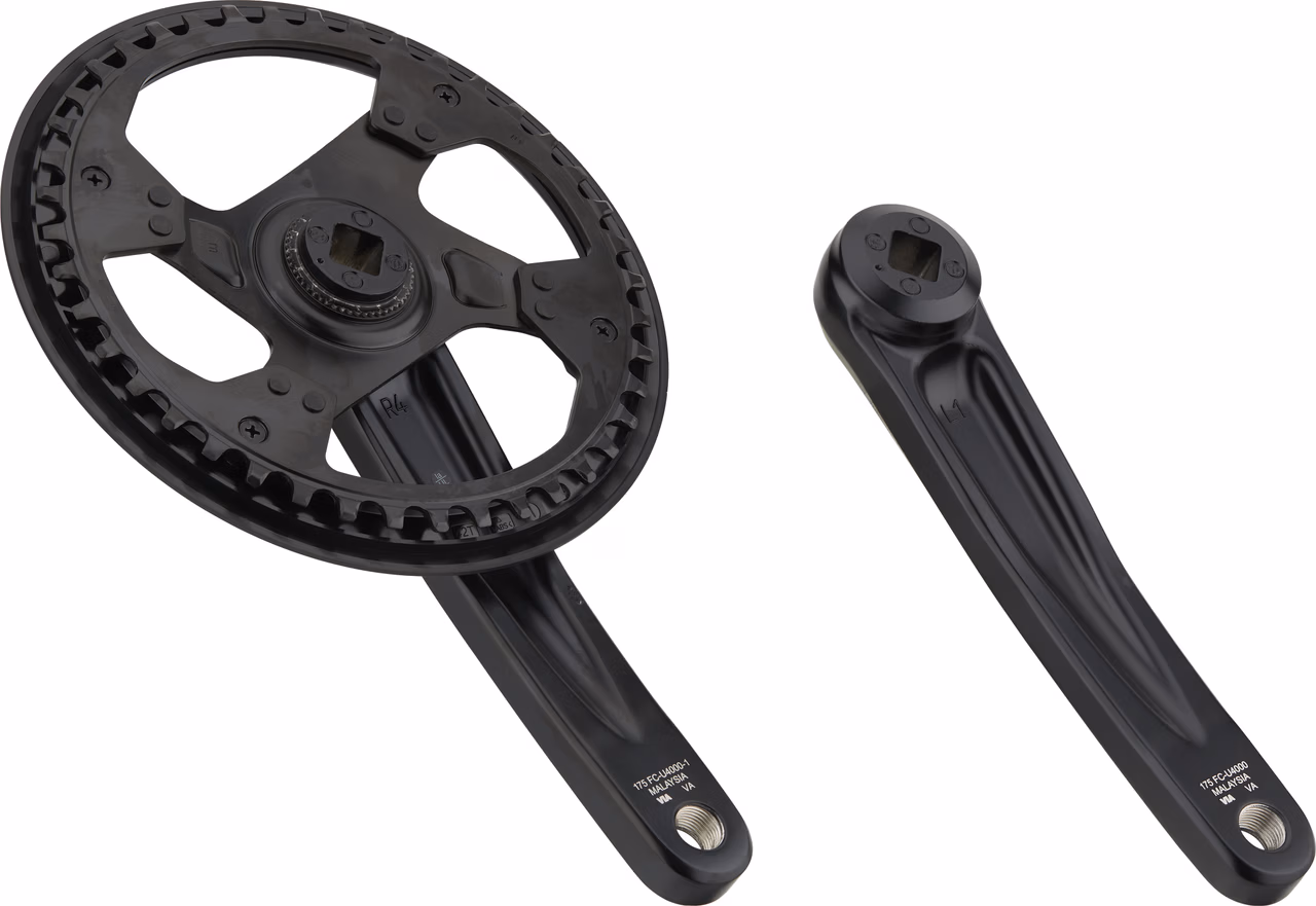 Shimano CUES Kurbelgarnitur FC-U4000-1 Vierkant mit Kettenschutzring Schlussverkauf