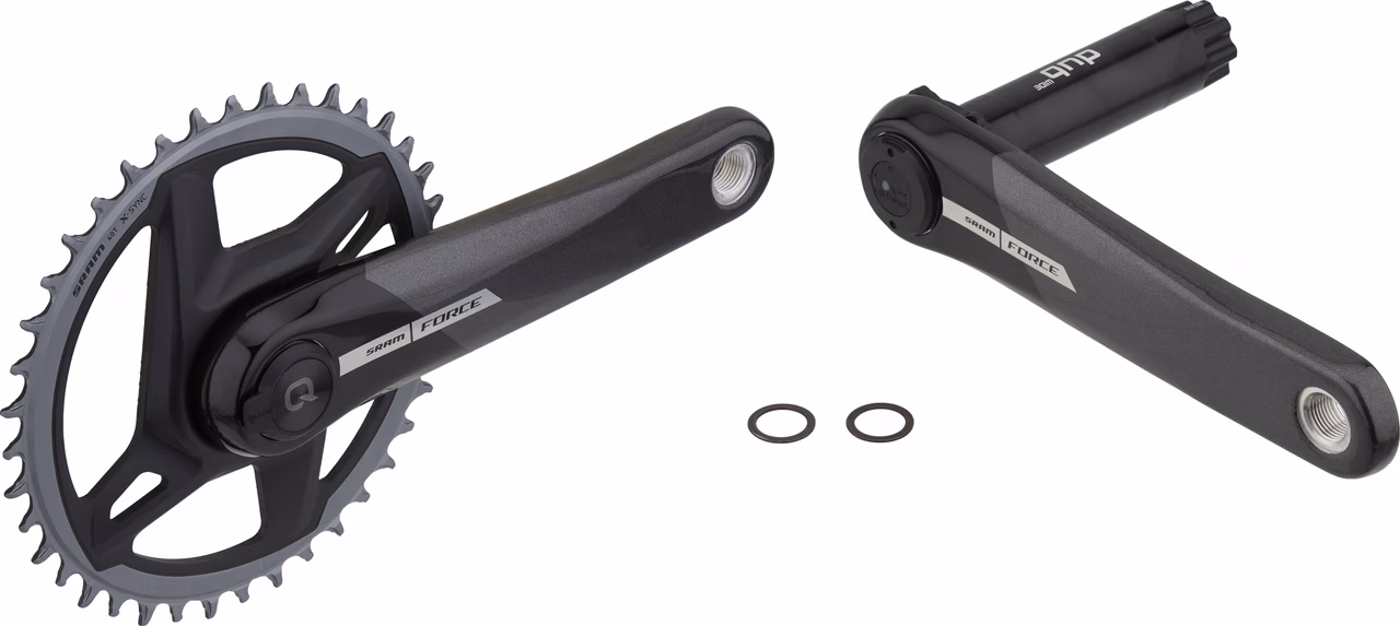 SRAM Force 1 D2 AXS Wide DUB DM 1x12-fach Carbon Powermeter Kurbelgarnitur Begrenztes Angebot