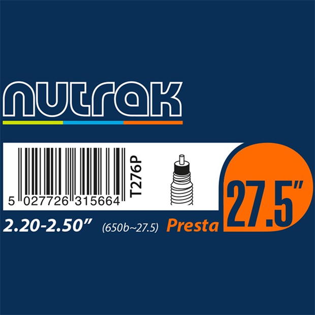 Nutrak 27.5 x 2.2-2.5 Presta Valve Inner Tube