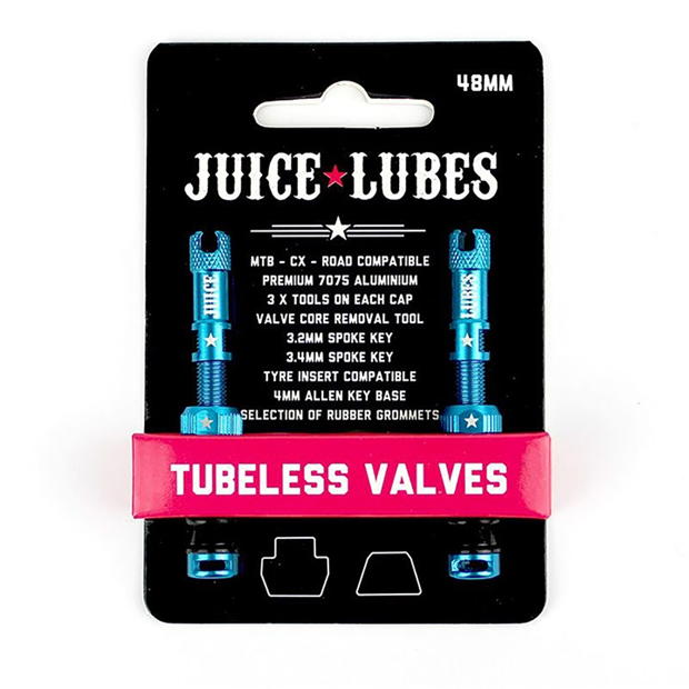 Juice Lubes Tubeless Valves 48mm Teal JETZT KAUFEN