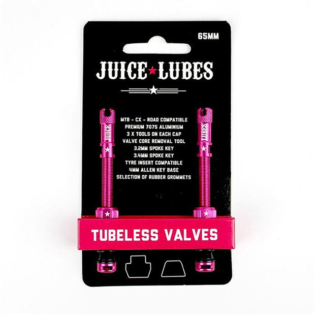 Juice Lubes Tubeless Valves 65mm Pink Letzte 2 Tage