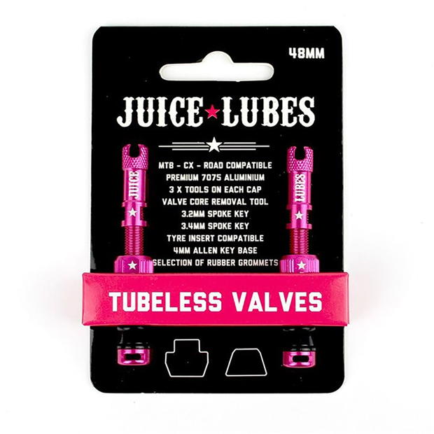 Juice Lubes Tubeless Valves 48mm Pink Letzter Tag