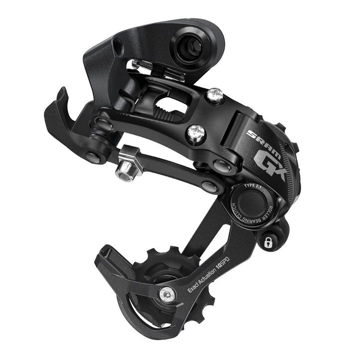 Hinterer Umwerfer SRAM GX TYPE 2.1 10V Langes Kettenblatt Schwarz