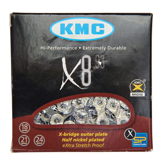 Kette 6/7/8V KMC X8 Silber/Grau Sonderangebote