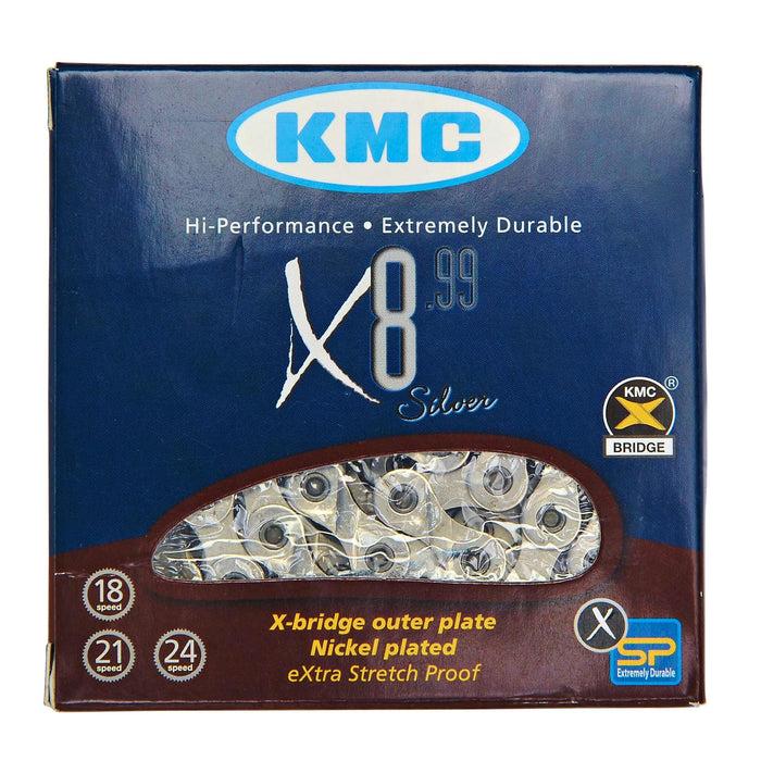 Kette 6/7/8V KMC X8 Silber Tiefpreis
