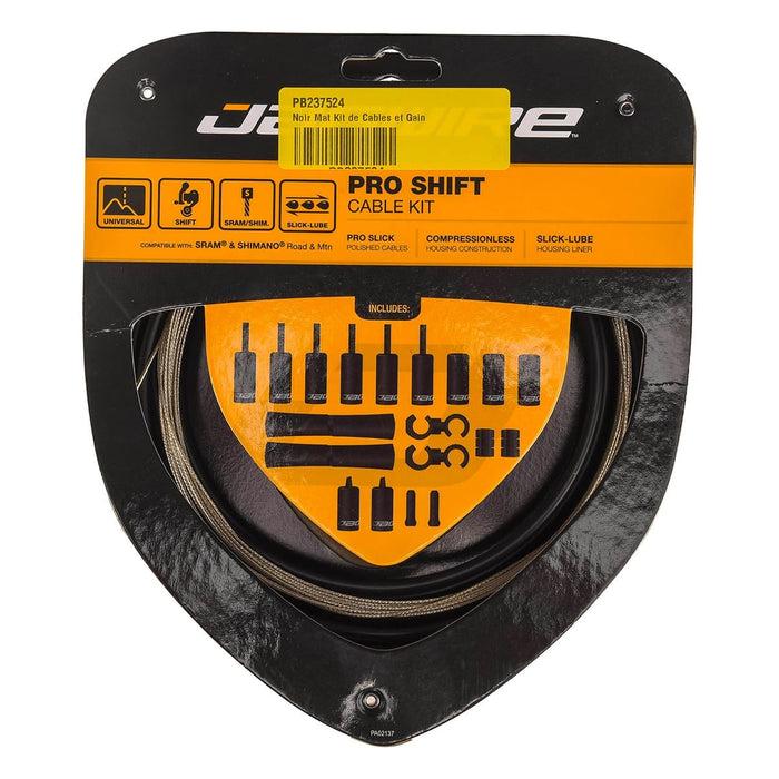 JAGWIRE ROAD AND MOUNTAIN PRO Umwerfer Kabel- und Hüllen-Set Schwarz