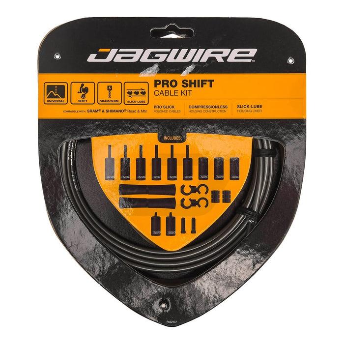 JAGWIRE ROAD AND MOUNTAIN PRO Umwerfer Kabel- und Hüllen-Set Mattschwarz