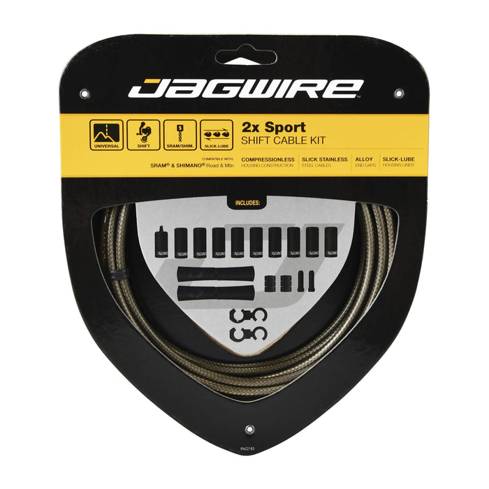 JAGWIRE SPORT SHIFT 2X Schaltwerk Kabel- und Hüllen-Set Carbon