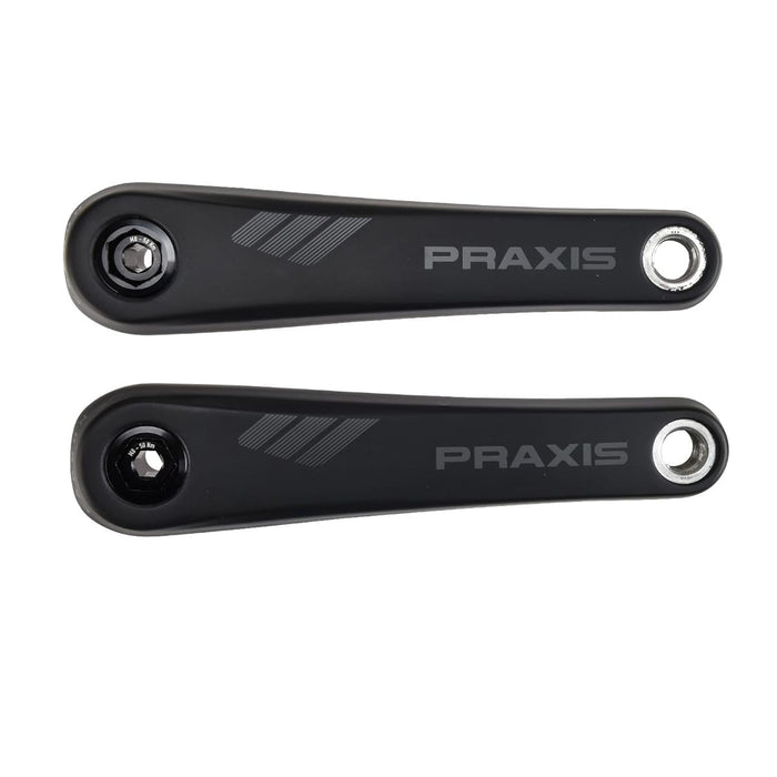 Carbon-Kurbeln für E-Mountainbike PRAXIS Motor Yamaha/Bosch Schwarz VIP-Rabatte