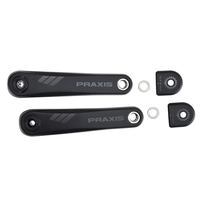 Carbon-Kurbeln für E-Mountainbike PRAXIS Motor Yamaha/Bosch Schwarz VIP-Rabatte