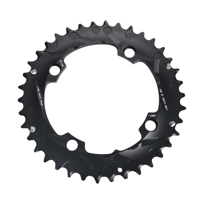 Äußeres Kettenblatt SRAM/TRUVATIV 10-fach 4 Loch 104mm 38 Dts Alu Schwarz Saisonschlussverkauf