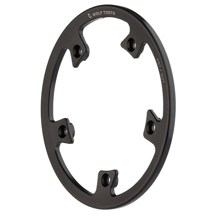 Bash Guard WOLF TOOTH für Kettenblatt Direct Mount WOLF TOOTH Inox Schwarz Fabrikverkauf