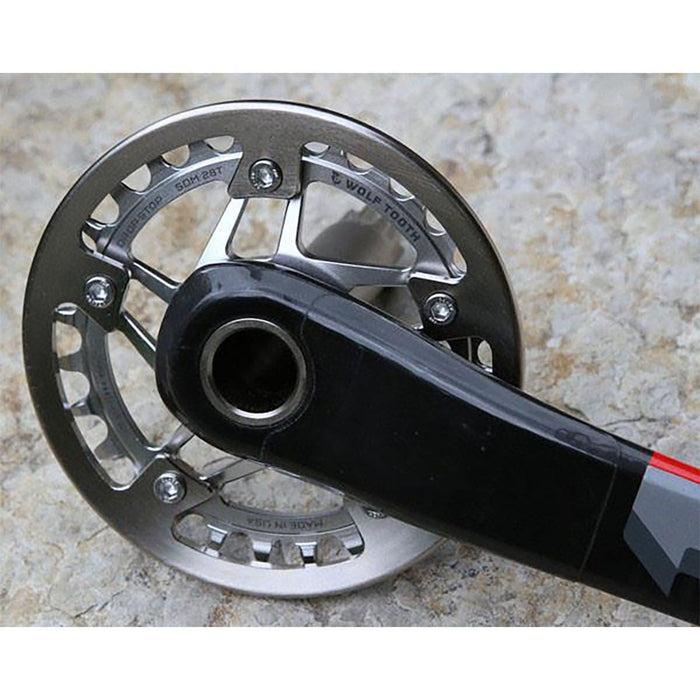Bash Guard WOLF TOOTH für Kettenblatt Direct Mount WOLF TOOTH Inox Schwarz Fabrikverkauf