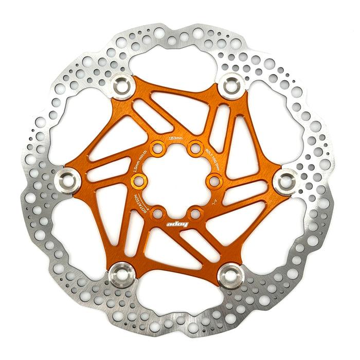 Schwimmende Scheibe HOPE X2/E4/V4 6 Löcher Orange Fabrikverkauf
