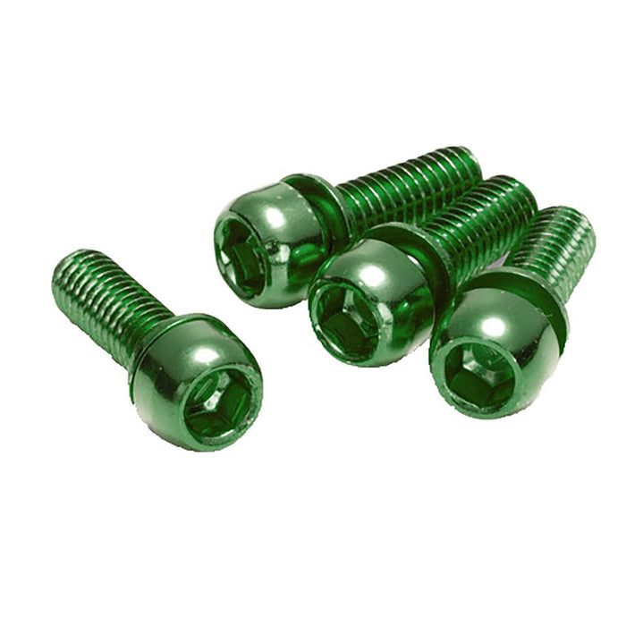 REVERSE Bremssattelschrauben M6 x 18 mm 4er Set Grün Kauf eins, bekomm eins gratis