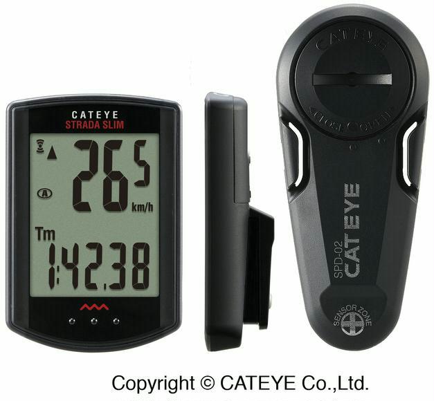 fahrrad-discount Fahrradcomputer Cateye Strada Wireless Slim Kabellos