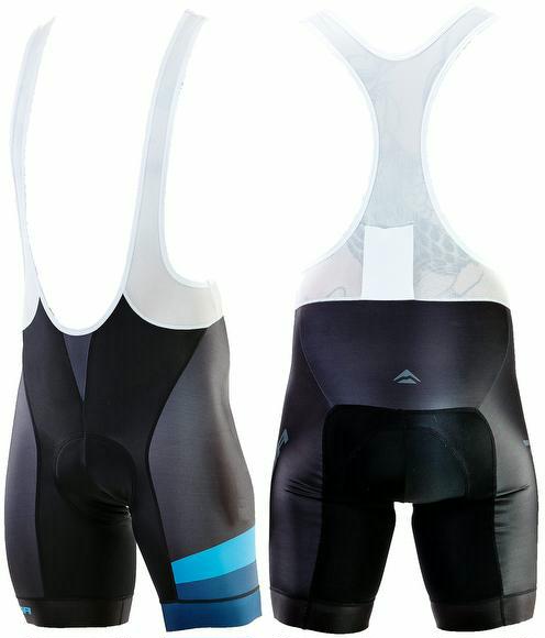 fahrrad-discount Trägerhose Merida Road CX kurz mit Polster blau