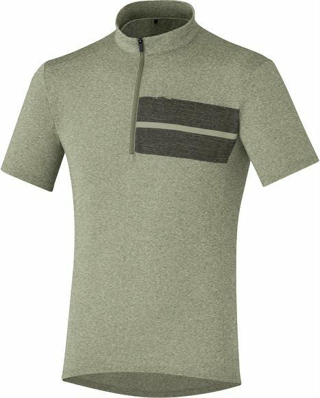 fahrrad-discount Trikot Shimano Pavement Jersey Herren Grün Exklusivangebot
